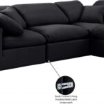 Indulge 105" Velvet Upholstered 4pc. Modular Sectional