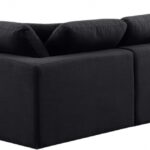 Comfy 119" Linen Textured Fabric Upholstered 4pc. Modular Sectional