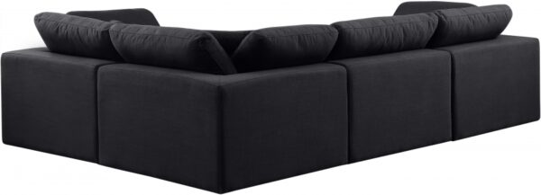 Comfy 119" Linen Textured Fabric Upholstered 4pc. Modular Sectional