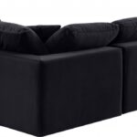 Comfy 119" Velvet Upholstered 4pc. Modular Sectional