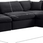 Comfy 119" Velvet Upholstered 4pc. Modular Sectional