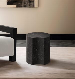 Dimple Terrazzo Pattern Iron End Table