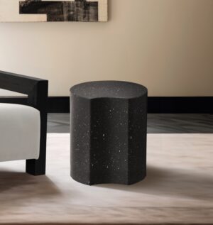 Dimple Terrazzo Pattern Iron End Table