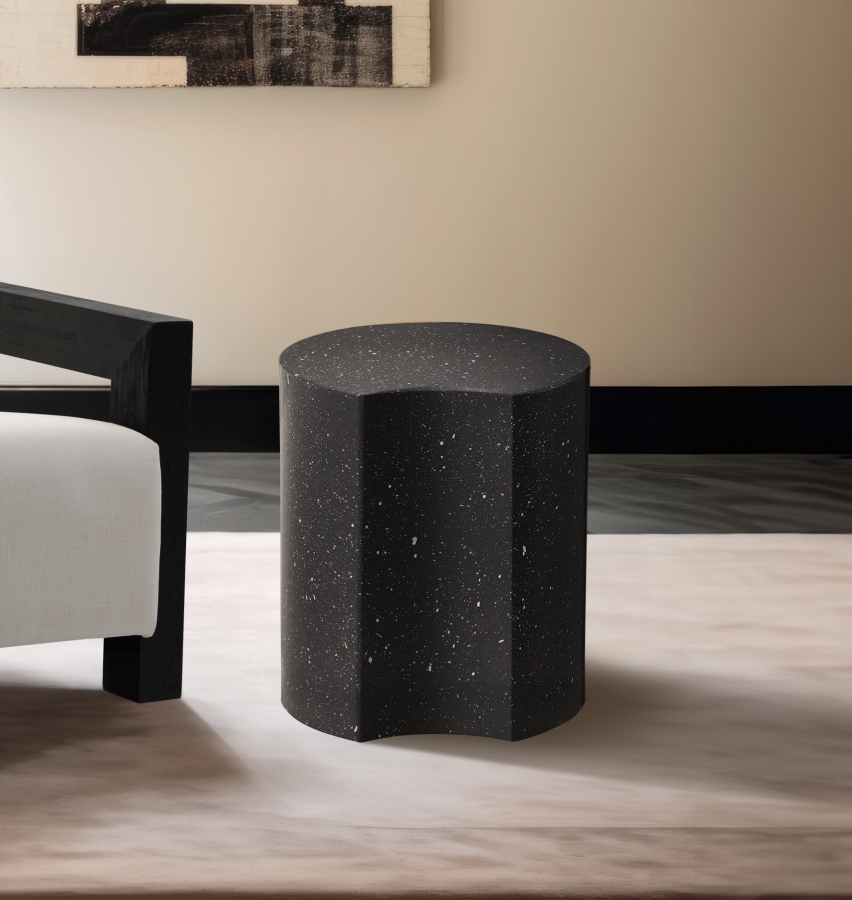 Dimple Terrazzo Pattern Iron End Table