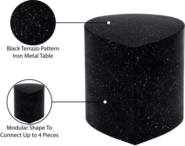 Petal Terrazzo Pattern Iron Coffee Table