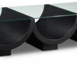 Beverwil Glass Top And Oak Veneer Base Coffee Table