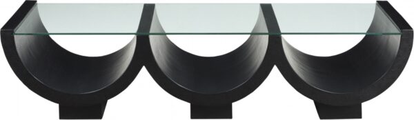 Beverwil Glass Top And Oak Veneer Base Coffee Table