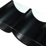 Beverwil Glass Top And Oak Veneer Base Coffee Table