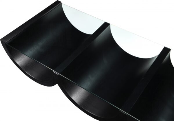 Beverwil Glass Top And Oak Veneer Base Coffee Table