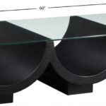 Beverwil Glass Top And Oak Veneer Base Coffee Table