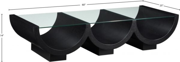 Beverwil Glass Top And Oak Veneer Base Coffee Table