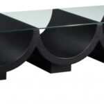 Beverwil Glass Top And Oak Veneer Base Coffee Table