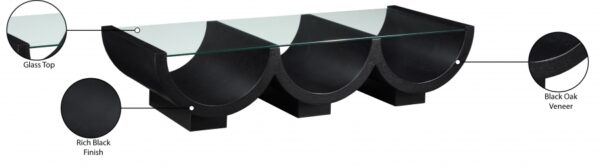 Beverwil Glass Top And Oak Veneer Base Coffee Table