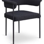 Malin Boucle Fabric Upholstered Dining Chair