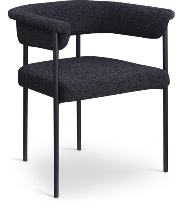 Malin Boucle Fabric Upholstered Dining Chair