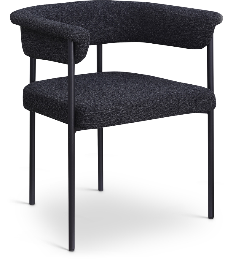 Malin Boucle Fabric Upholstered Dining Chair