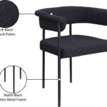 Malin Boucle Fabric Upholstered Dining Chair