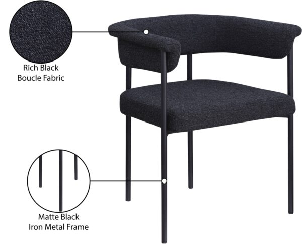 Malin Boucle Fabric Upholstered Dining Chair