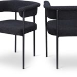 Malin Boucle Fabric Upholstered Dining Chair