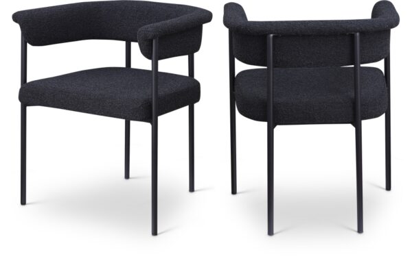 Malin Boucle Fabric Upholstered Dining Chair