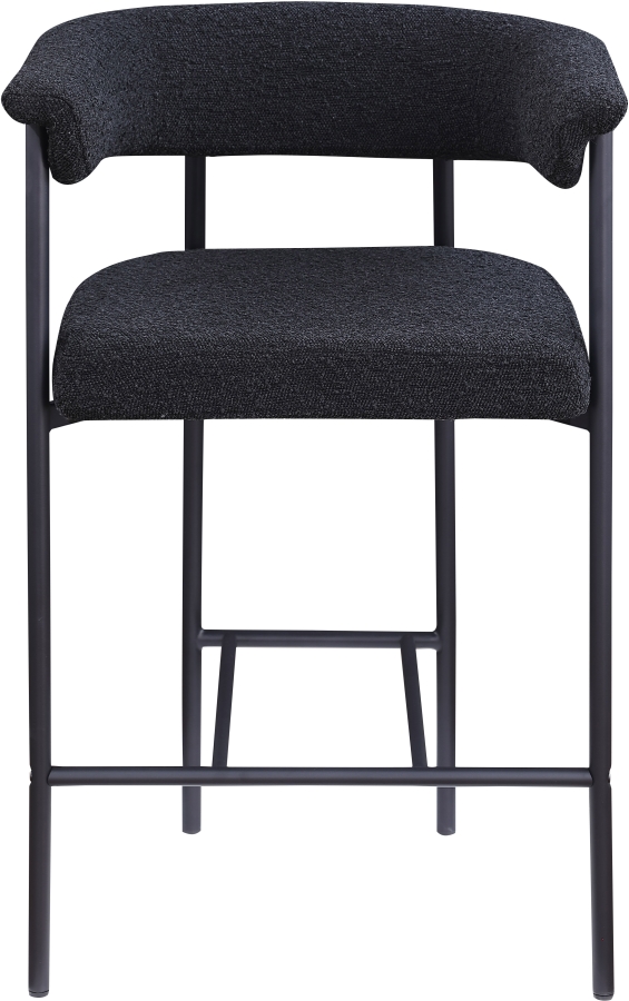 Malin Boucle Fabric Upholstered Counter Stool