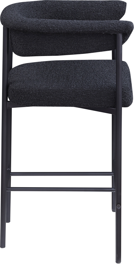 Malin Boucle Fabric Upholstered Counter Stool