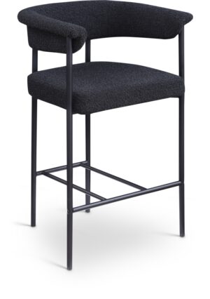 Malin Boucle Fabric Upholstered Counter Stool