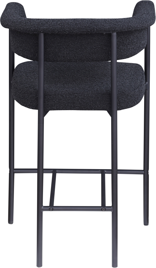Malin Boucle Fabric Upholstered Counter Stool