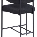 Malin Boucle Fabric Upholstered Counter Stool