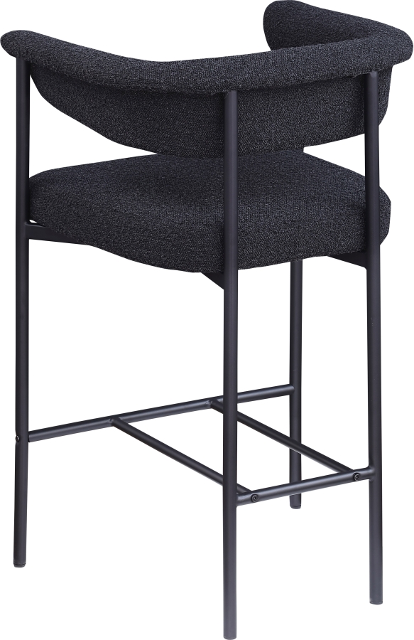 Malin Boucle Fabric Upholstered Counter Stool