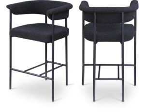 Malin Boucle Fabric Upholstered Counter Stool