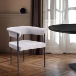 Malin Linen Textured Fabric Upholstered Dining Chair
