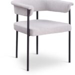 Malin Linen Textured Fabric Upholstered Dining Chair