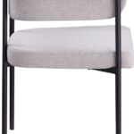 Malin Linen Textured Fabric Upholstered Dining Chair
