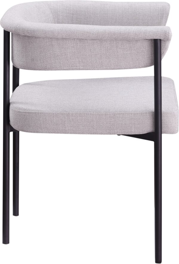 Malin Linen Textured Fabric Upholstered Dining Chair