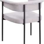 Malin Linen Textured Fabric Upholstered Dining Chair