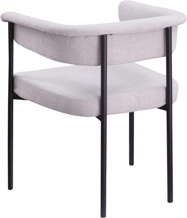 Malin Linen Textured Fabric Upholstered Dining Chair