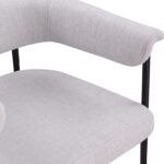 Malin Linen Textured Fabric Upholstered Dining Chair