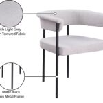 Malin Linen Textured Fabric Upholstered Dining Chair
