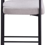 Malin Linen Textured Fabric Upholstered Counter Stool