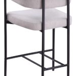 Malin Linen Textured Fabric Upholstered Counter Stool
