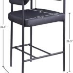 Malin Vegan Leather Upholstered Counter Stool
