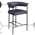 Malin Vegan Leather Upholstered Counter Stool