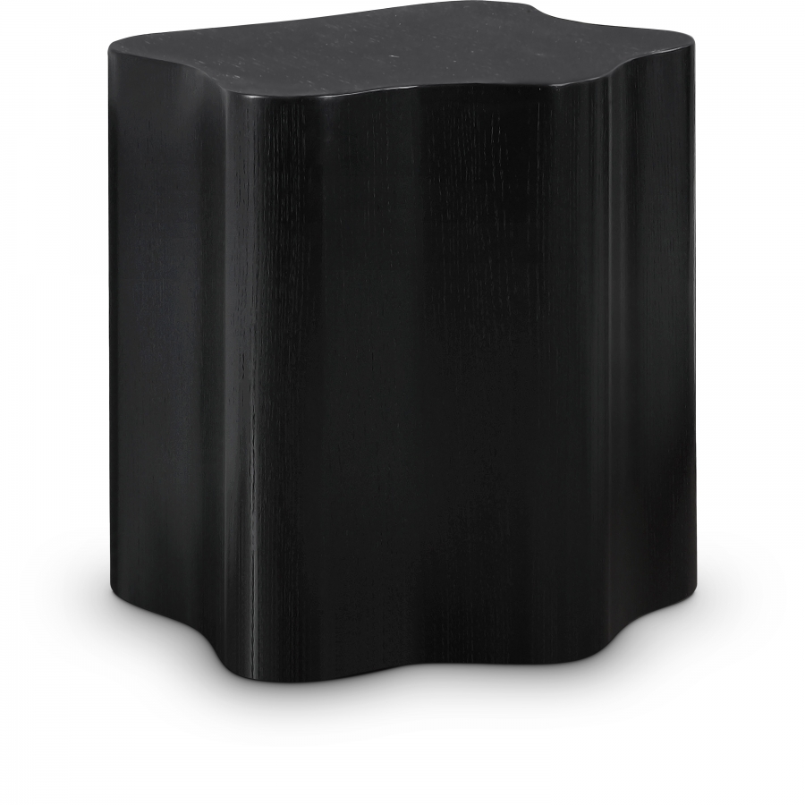 Zaire Solid Wood And Burl Veneer End / Side Table