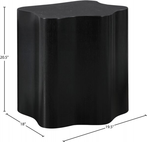 Zaire Solid Wood And Burl Veneer End / Side Table