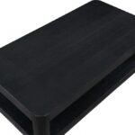 Reeves Solid Wood And Burl Veneer Coffee Table