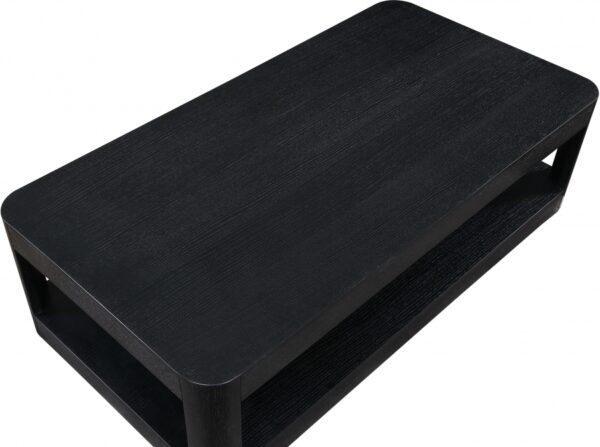 Reeves Solid Wood And Burl Veneer Coffee Table