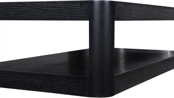 Reeves Solid Wood And Burl Veneer Coffee Table