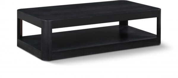 Reeves Solid Wood And Burl Veneer Coffee Table
