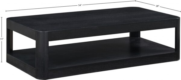 Reeves Solid Wood And Burl Veneer Coffee Table